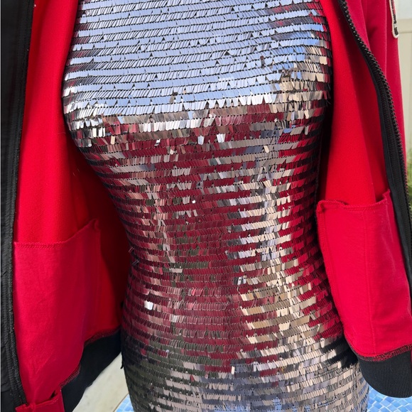 Ralph Lauren Women's Red Bomber Jacket - Picture 5 of 9